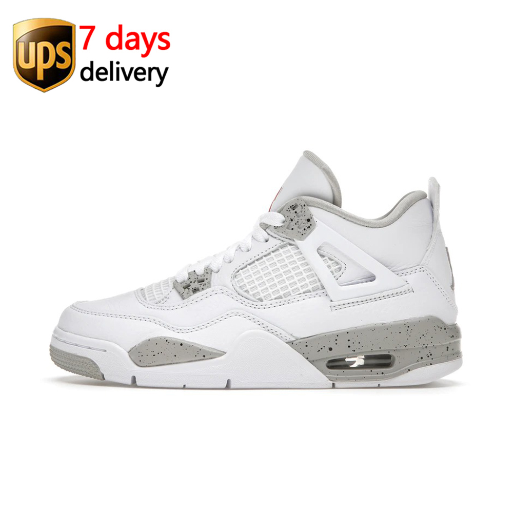 Dj4699-100 White Oreo Hot Sale Nike Air Jordan 4 Black Cat Retro Men Basketball Sports Sneakers Outdoor Running Shoes 