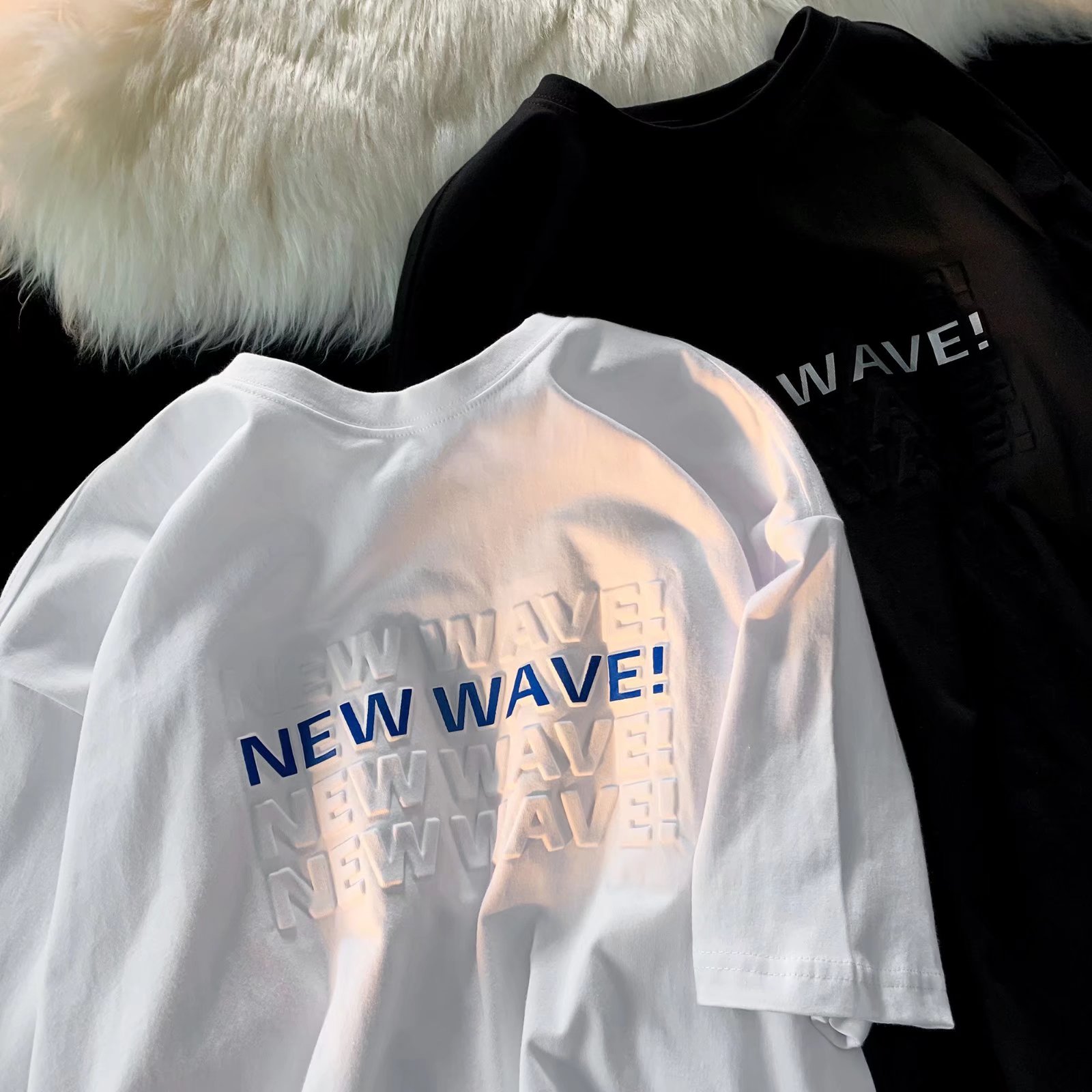 100% Cotton Oversize Tshirt Heavyweight Custom 3d Embossed Printing T Shirt For Women Men&quot;t Shirt 