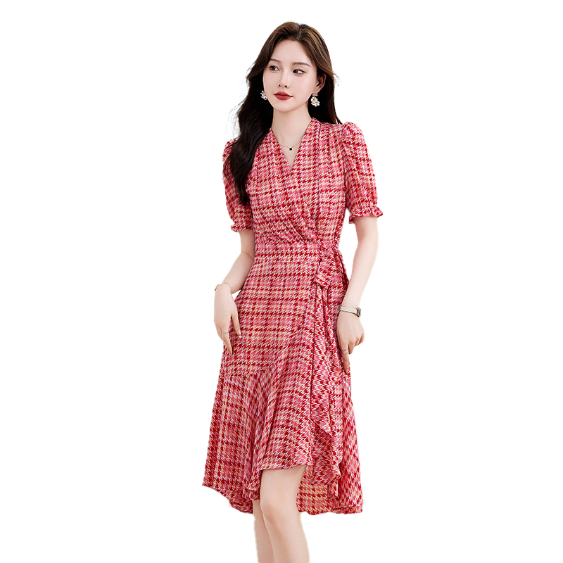 Women's Long Dress With Short Sleeves Fashionable Women's Casual Long Sleeve Casual Dresses