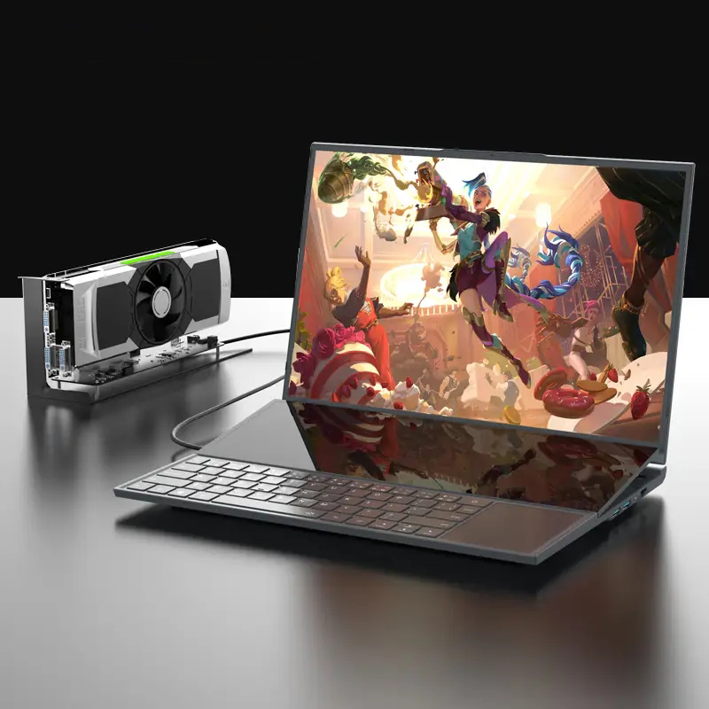 Factory Wholesale Touch Screen Laptop Notebook Computer I9 Gaming Laptop Gamer Double Screen Laptop 