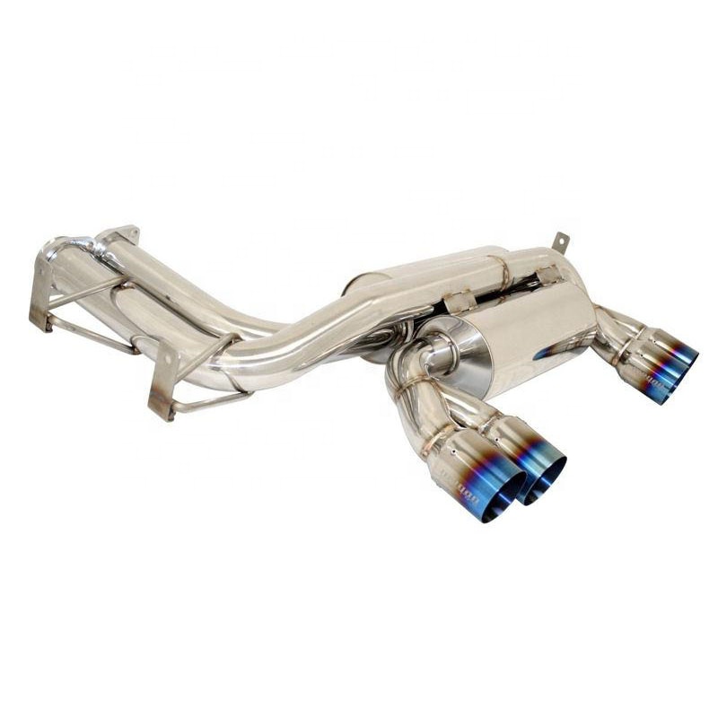Dual Catback Axle Back Stainless 2.5&quot; Exhaust Muffler 2.75&quot; Tip For 01-06 Bmw E46 M3 