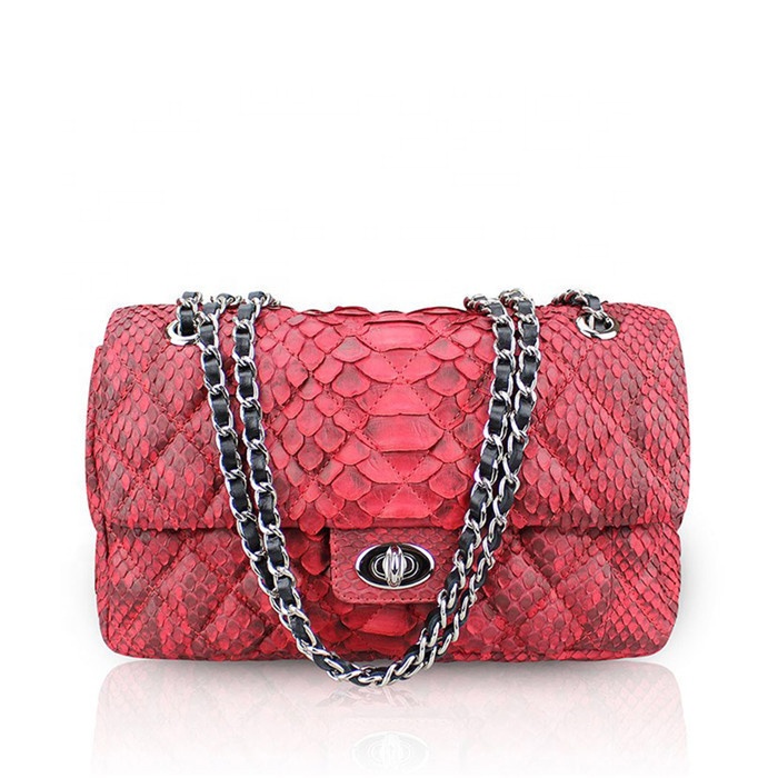 Sac A Main Femme Classic Designer Women Genuine Python Snake Leather Quilted Crossbody Sling Chain Shoulder Tote Bags Handbags 