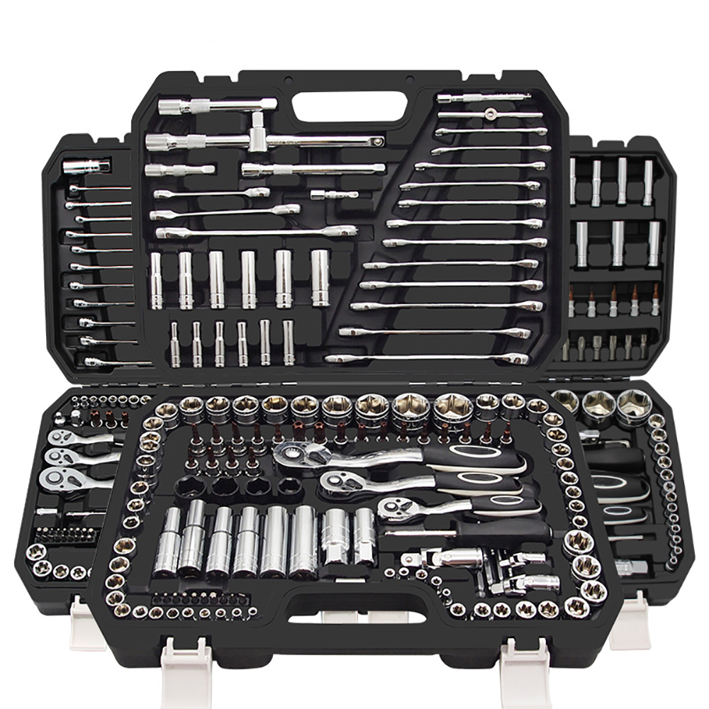 Hot Sale High Quality Car Repair Tool Kit Hand Tool Kit With Plastic Toolbox Storage Box Dismantle Kits 