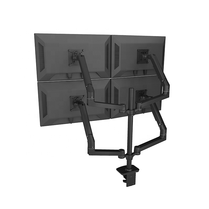Quad Led Lcd Monitor Mount Stand 4 Desk Mount Arm For 17-32 Inch Monitors Computer Accessories 