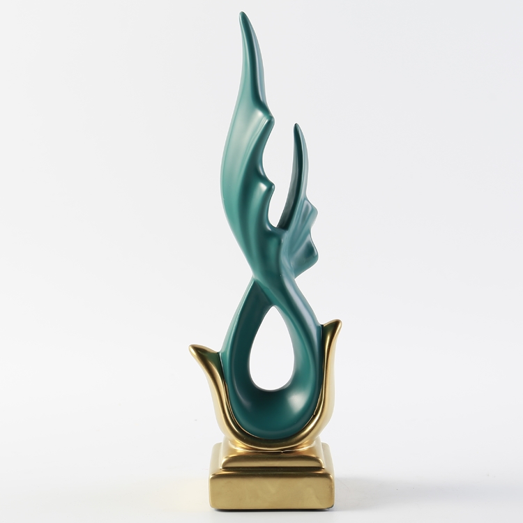 Bulk European Small Hotel Table Electroplate Ornaments Unique Modern Home Decoration Item 