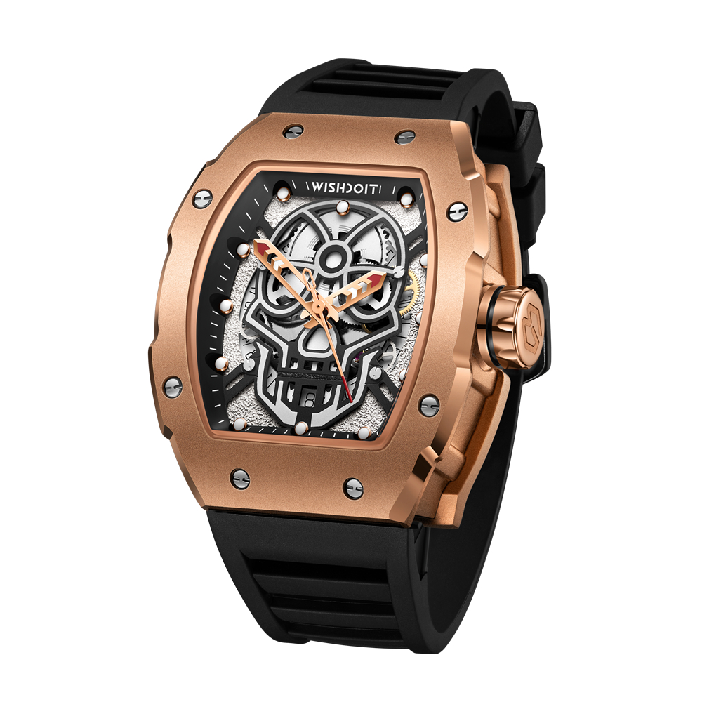Skull Fashion Luxury Gift Watch Wholesale Automatic Mechanical Stainless Steel Fashion Men Watch 
