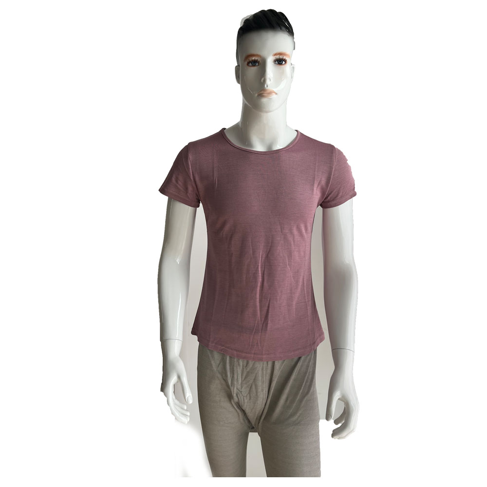New Style Silver Fabric Elastic Comfortable Fabric Made Radiation Proof Emf Protective T Shirt 
