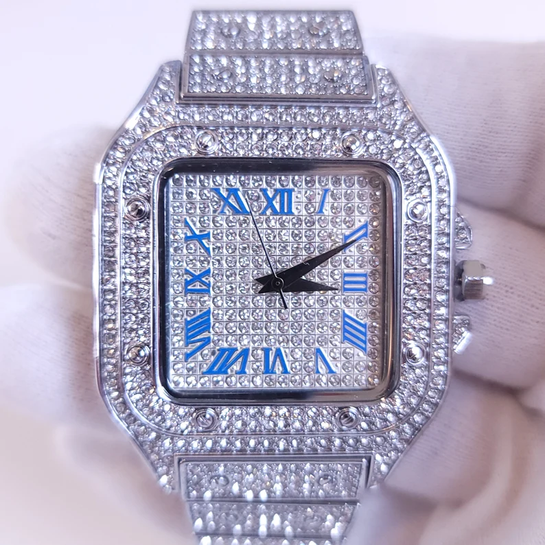 Stainless Steel Watches Cz For Mens Watches With Custom Logo On Selling