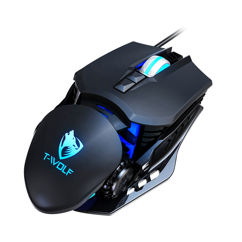 Computer Accessories 4 Colors Breathing Light 150cm Wired Programmatic Game Mouse Switchable Dpi Design Office Gaming Mouse 