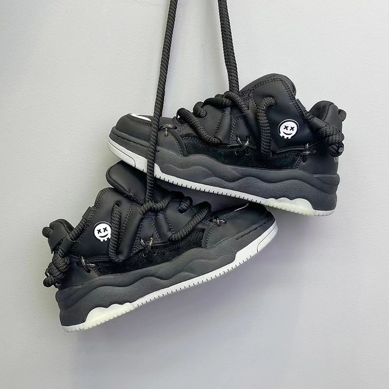 Men's simple style fashion design 2024 Autumn winter fashion design new lace-up sneakers