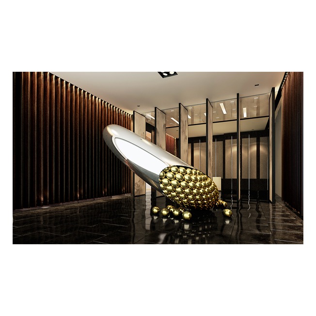 New Design High Quality Stainless Steel Interior Sculpture For Home Decoration 