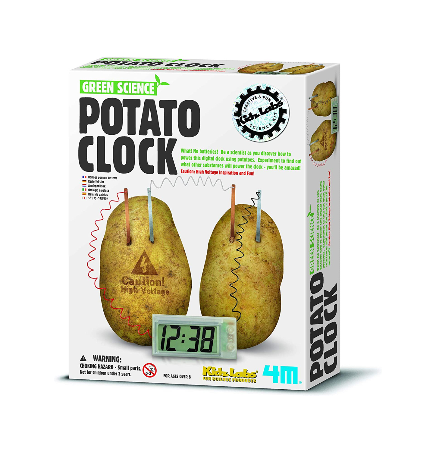 Amazon Hot Potato Clock Toys Biomass Power Generator Fruits Science Toys For Kids 