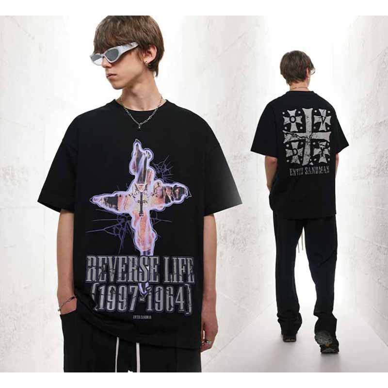 Custom Streetwear T-shirts Men Tops Fashionable T-shirt Wholesale Cotton Jersey Fabric T Shirt 