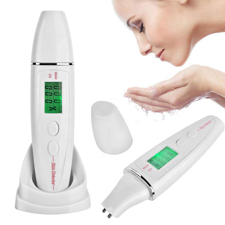 High Sensitive Moisture Water Oil Tester Led Digital Skin Analyzer For Beauty Care For Home Use 
