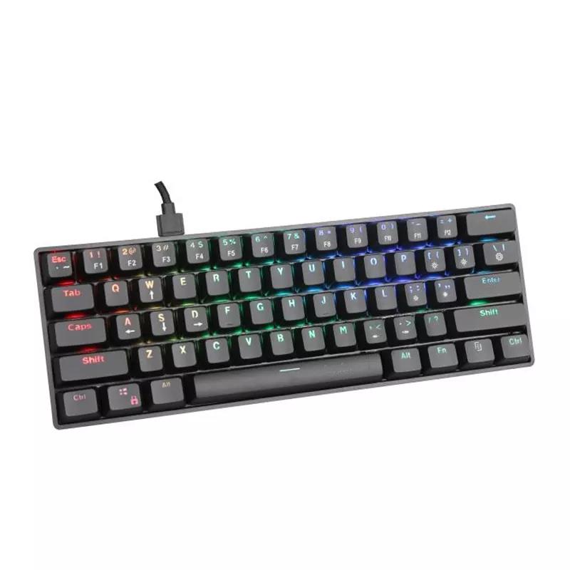 Wholesale Computer Accessories Slim Wired Usb Led Rgb Backlight Pc Gamer Gaming Mechanical Keyboard 