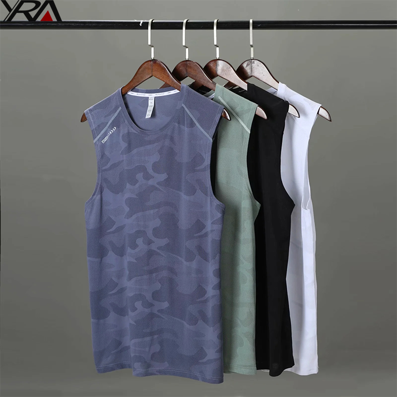 Wholesale Gym Sports Fitness Tops Customized Your Logo Men Men&#39;s Tank Top Men Sportswear Tops Vest Athletic Wear 