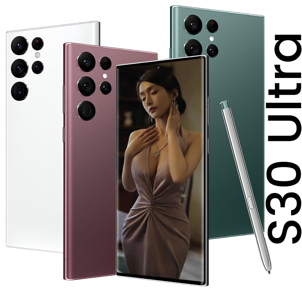 2022 New Design S22 Ultra 5g Phone 7.3 Inch Full Screen 16gb + 1tb Android Smartphone Android 12.0 Cell Unlocked Mobile Phones 
