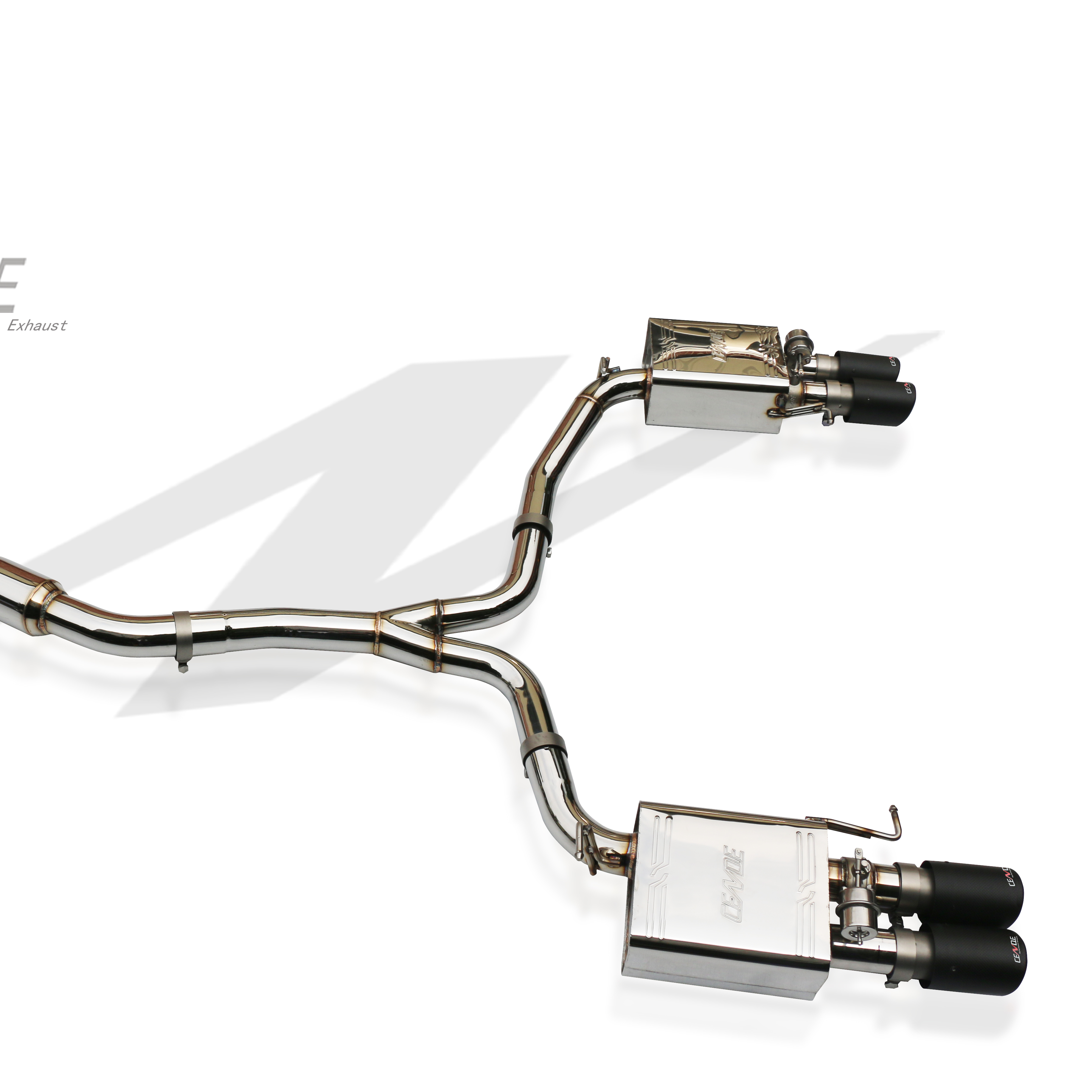 Hot Racing Car Catback Muffler Tips Exhaust System A4 B9 For Audi A4 B8 