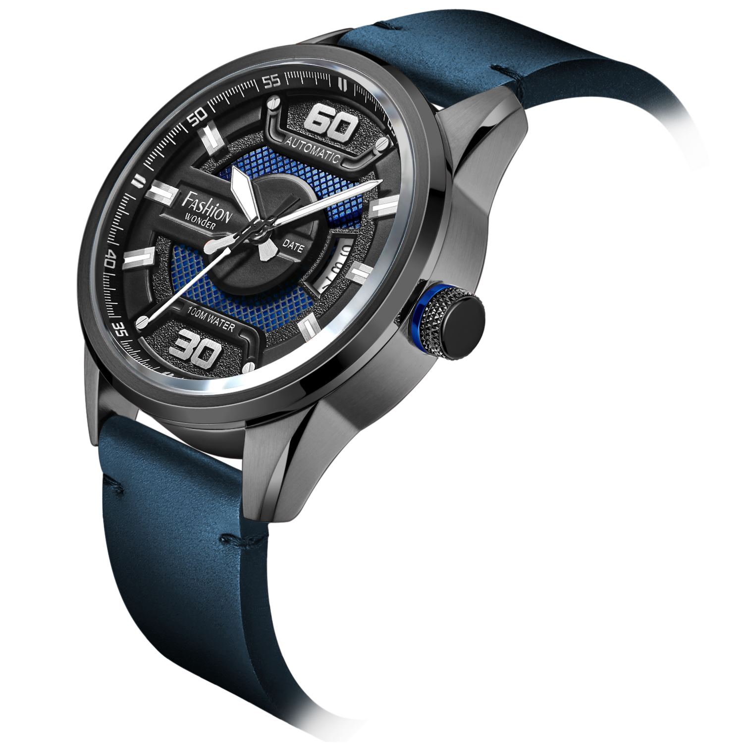 New Arrival Men Leather Quartz Wrist Watch Waterproof Casual Men&#39;s Watches Custom Logo 