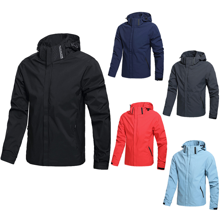 Winter 100% Polyester Waterproof Pumper Jacket Good Breath Ability Sweat Absorption Suit For Sporting 2022 Men&#39;s Outdoor Black 