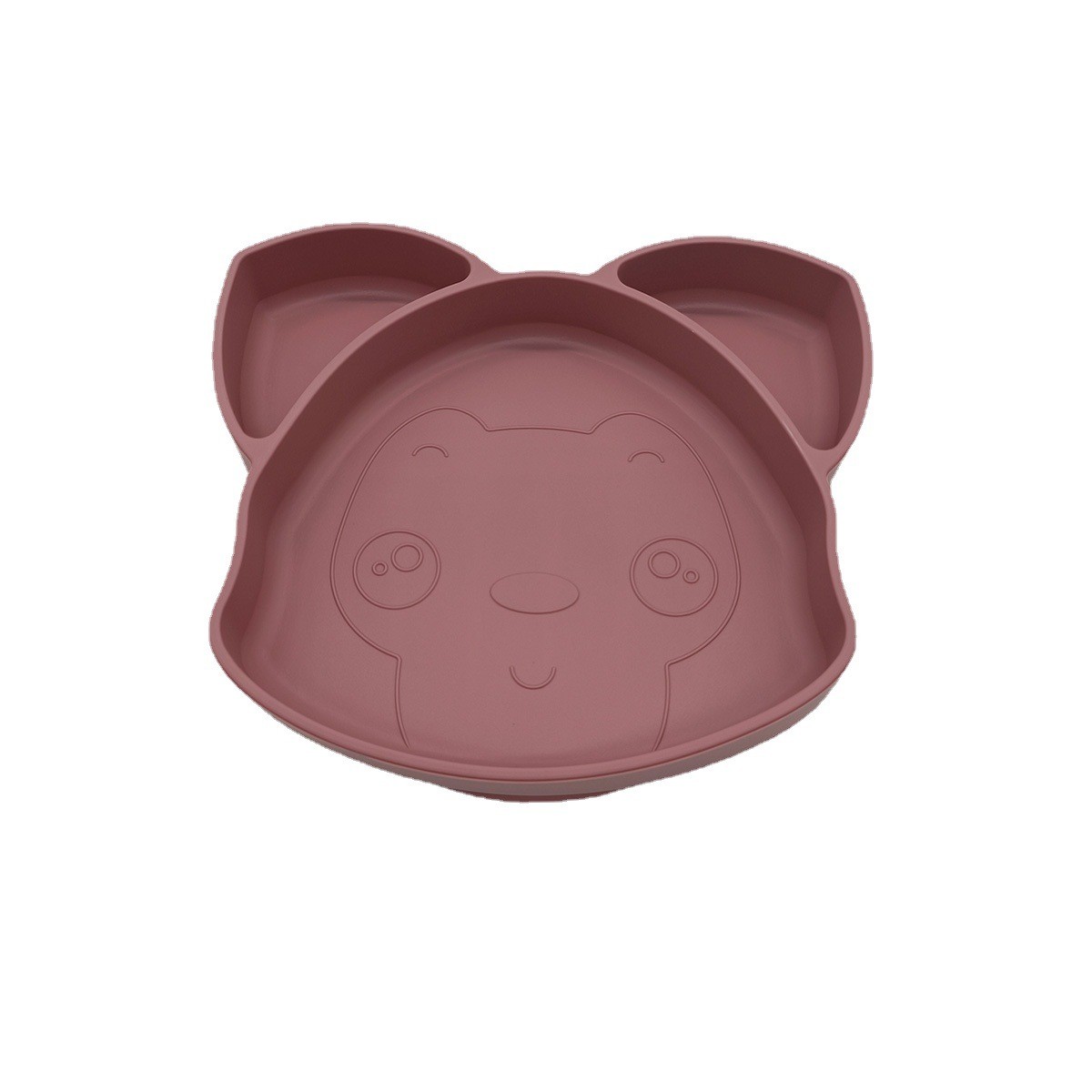 Environmentally Friendly Color Tableware For Children To Eat Silicone Baby Feeding Sucker 