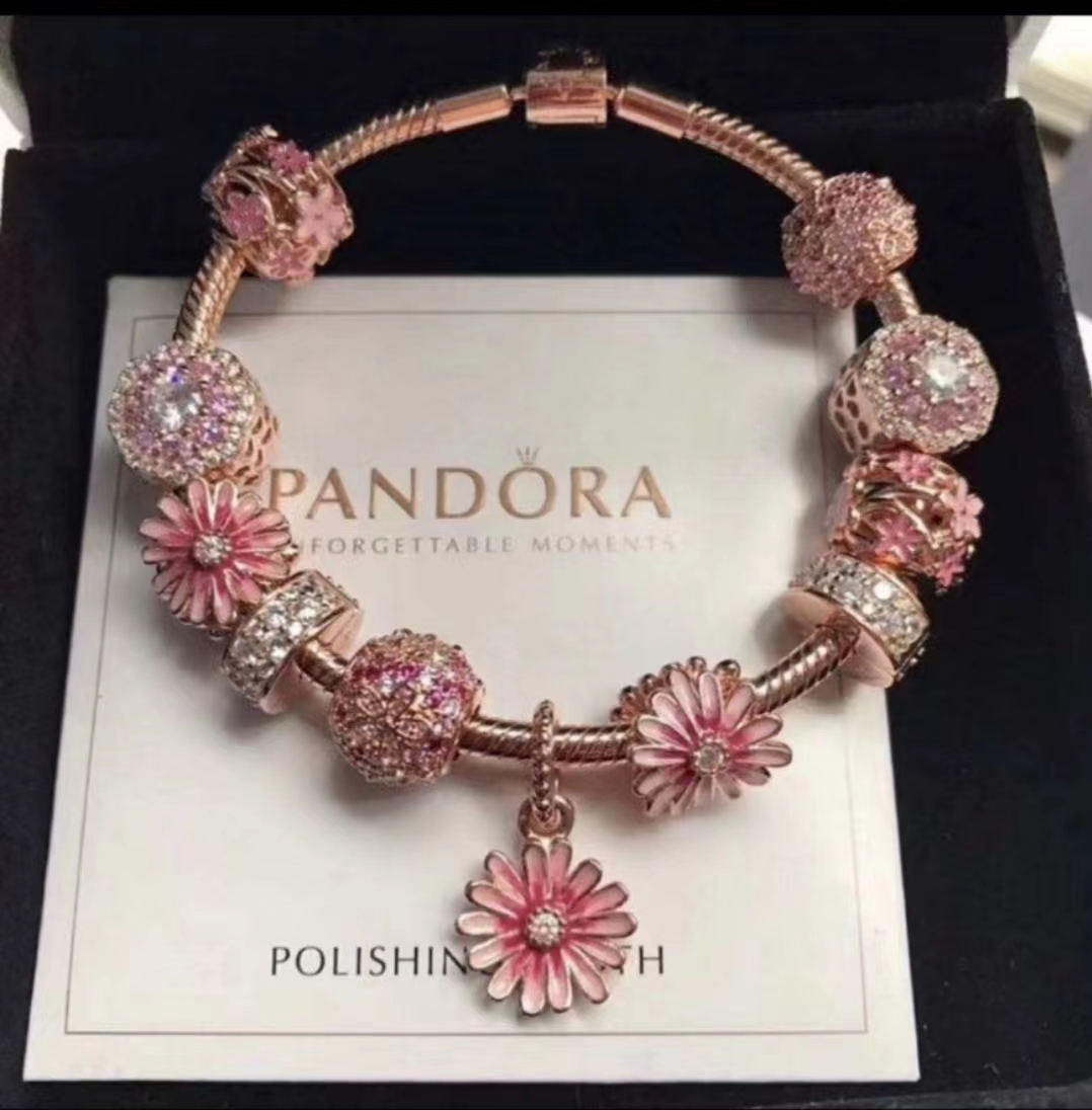 Wholesale High Quality Rose Gold Charm Bracelet Fashion Jewelry 