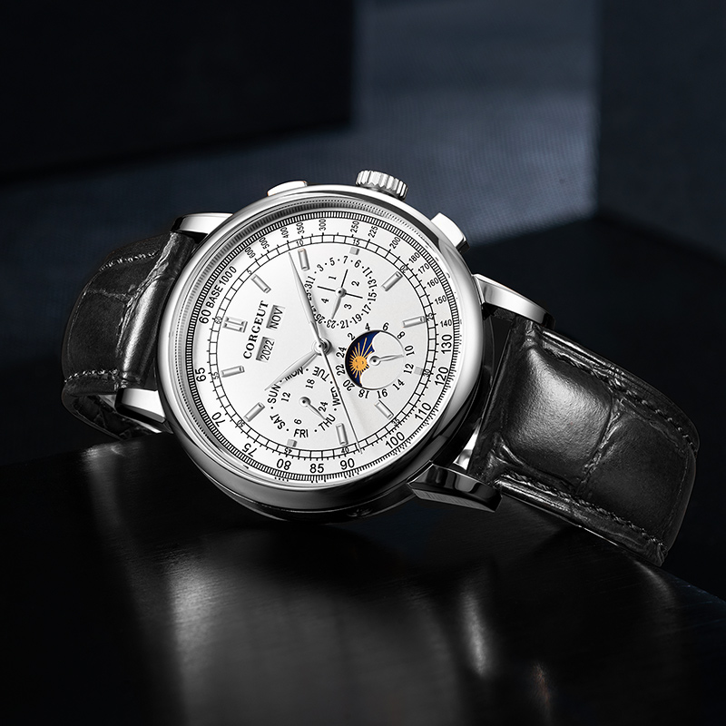 Top Quality Waterproof Watch Men Luxury Brand Wristwatches Mechanical Leather Band Watch 