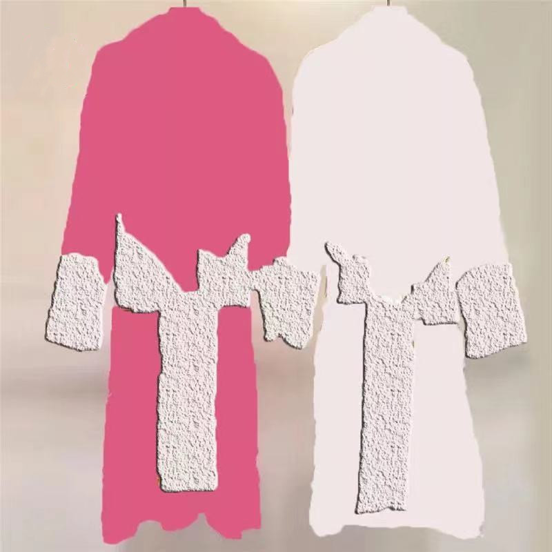 Men Women Bathrobe Thicken Velvet Female Bath Robe Sleepwear 5 Colors Pajamas Set High Quality 