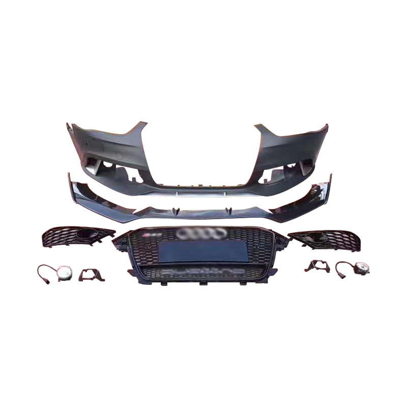 Auto Parts Front Lip Rear Lip Spoiler For Audi A4/ S4 B8 B8.5 2012-2016 Modified Front Bumper Large Surround 