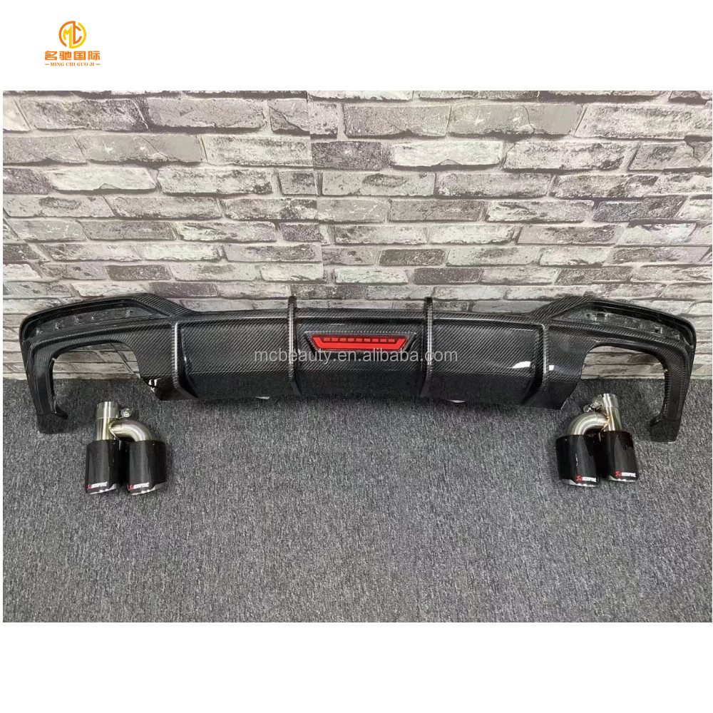 Car Rear Bumper Carbon Fiber Diffuser For Audi A5 S5 B9 Rear Diffuser 