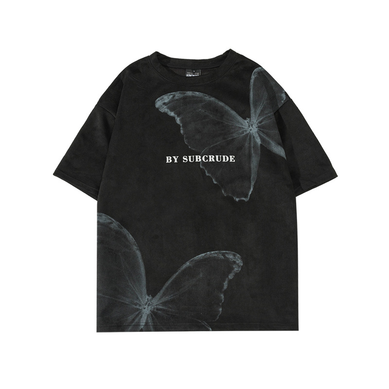 Custom High Quality Cotton Tshirt Mens Printing Vintage Graphic T Shirts Printed Short-sleeved T-shirt 