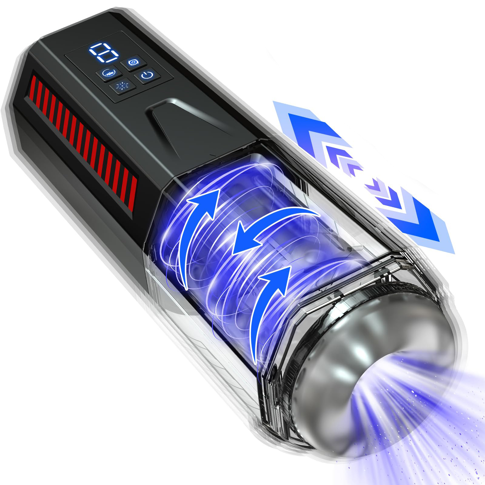 Automatic Telescopic Rotation Double Vibration One Key Burst Space Cup Male Masturbator Adult Sex Toys