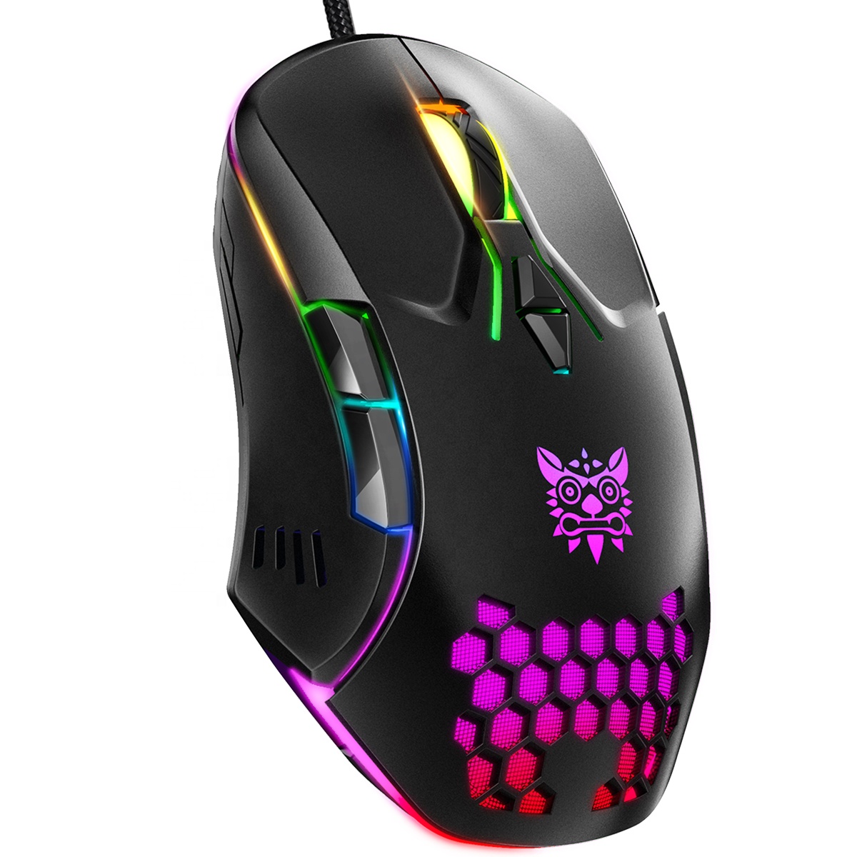 China Premium Gaming Mouse Computer Accessories Lightweight Gaming Mouse Lights Adjustable Usb Wired Rgb Mouse 
