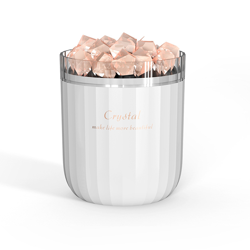 2022 Usb Rechargeable Crystal Rock Lamp Home Smart Appliances Ultrasonic Aoma Essential Oils Aroma Diffuser Air Humidifier 