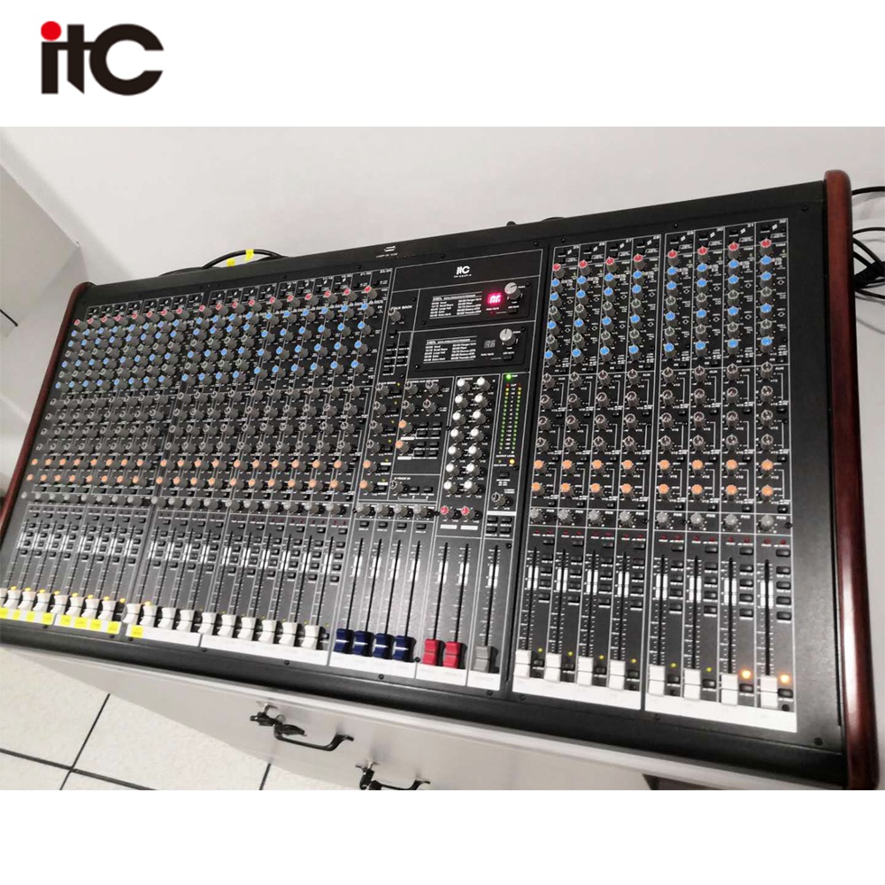 Itc Hot Sell Digital Digital Mixer 32 Channel Digital Mixer Console Music Audio Dj Mixer Console For Professional Sound System 