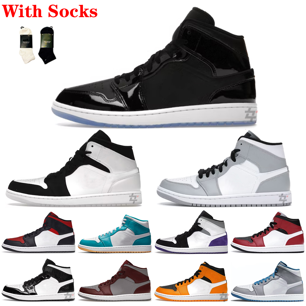 Fashion Sneakers Aj 1 Mid Se Space Jam Women's Walking Style Shoes Men's Casual Shoes 1 Mid Shoes 
