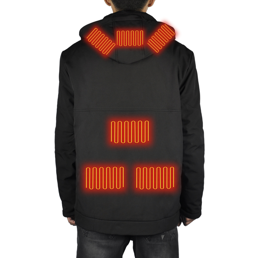 Wholesale Winter Coat Rechargeable Thermal Battery Custom Hiking Clothing Heated Jacket For Men 