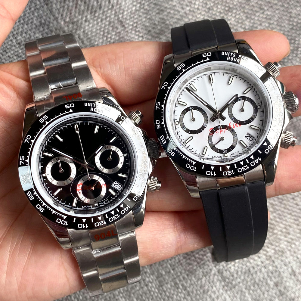 2022 Tandorio Men Watch Sapphire Glass Ceramic Bezel Luminous Full Chronograph Wrist Watches Luxury Quartz Watches For Men 