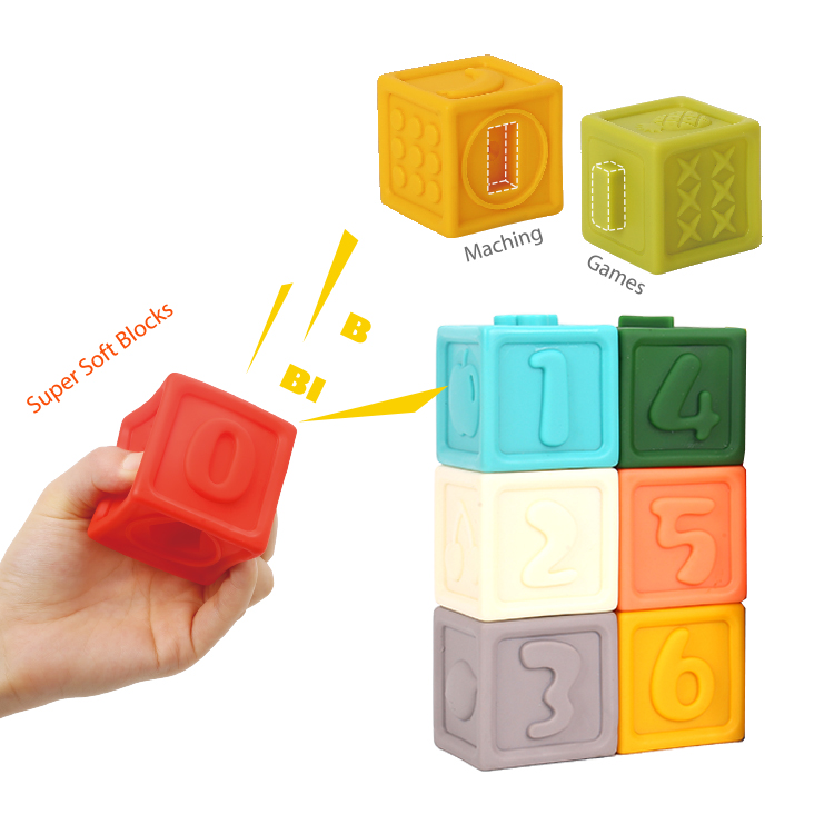 2022 New Toys Soft Numbers Blocks Educational Toys For Child To Learning 