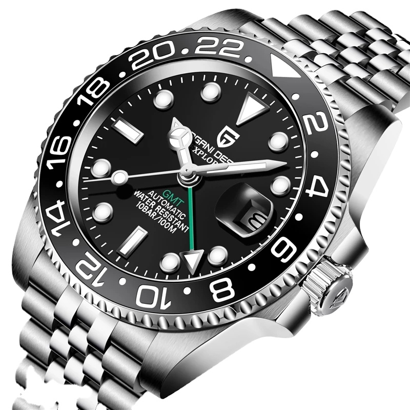 Pagani Design Montres Hommes Poignetpointer Men&#39;s Business Wrist Waterproof Luxury Automatic Mens Watches Quartz Gmt Watch 