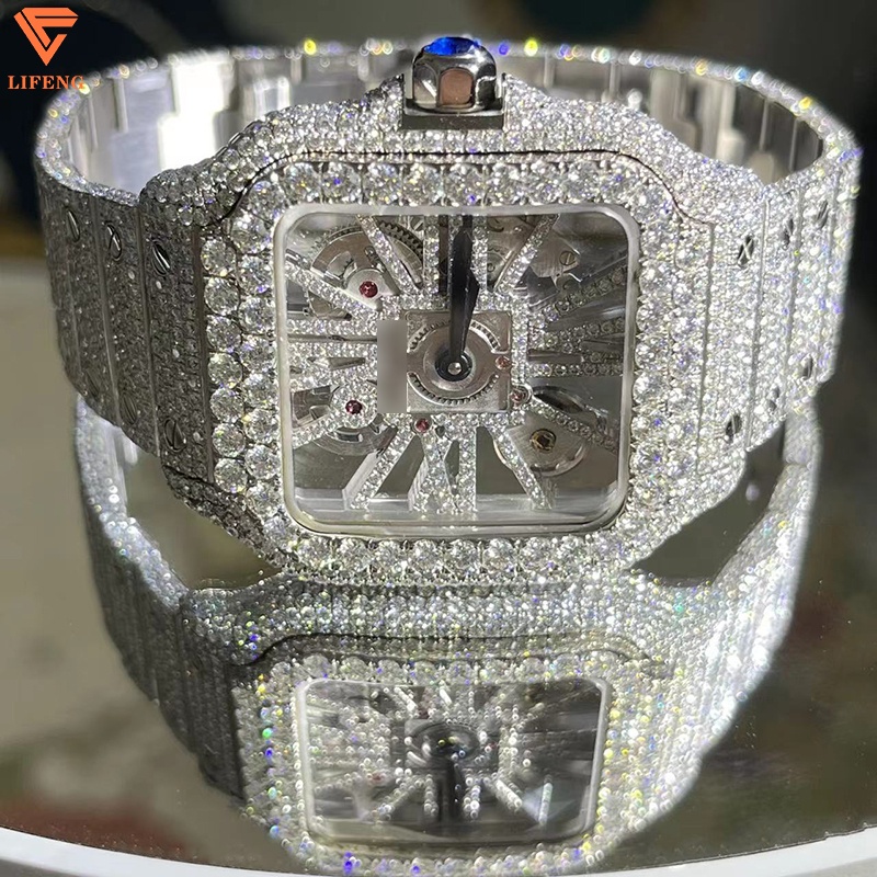 High Grade Vvs Iced Out White Moissanite Diamond Hip Hop Watches For Men And Women 