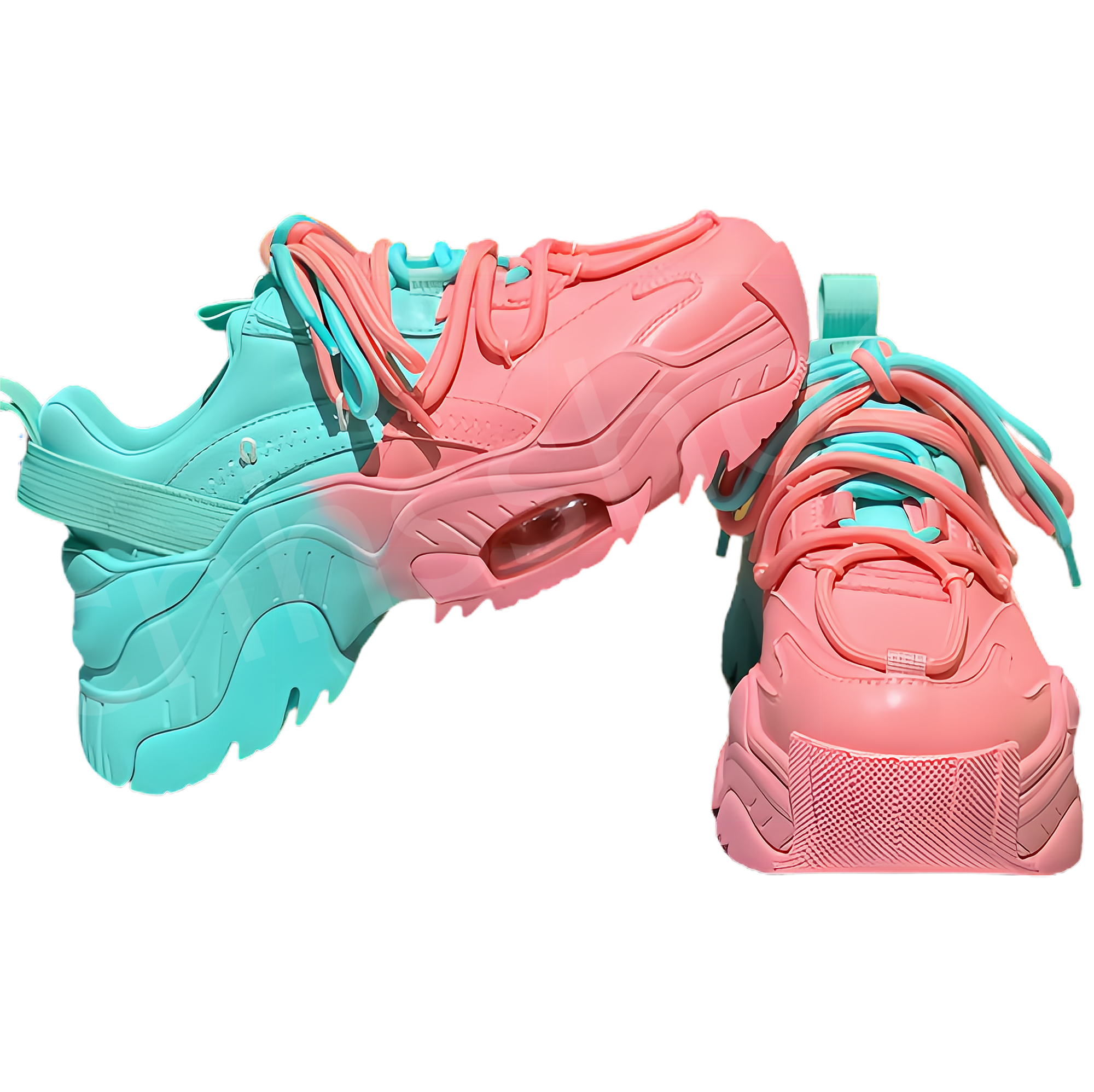 High Quality New Fashion Chunky Shoes Thick Bottom Platform Heel Sports Shoes Fashion Height Increasing Shoes 