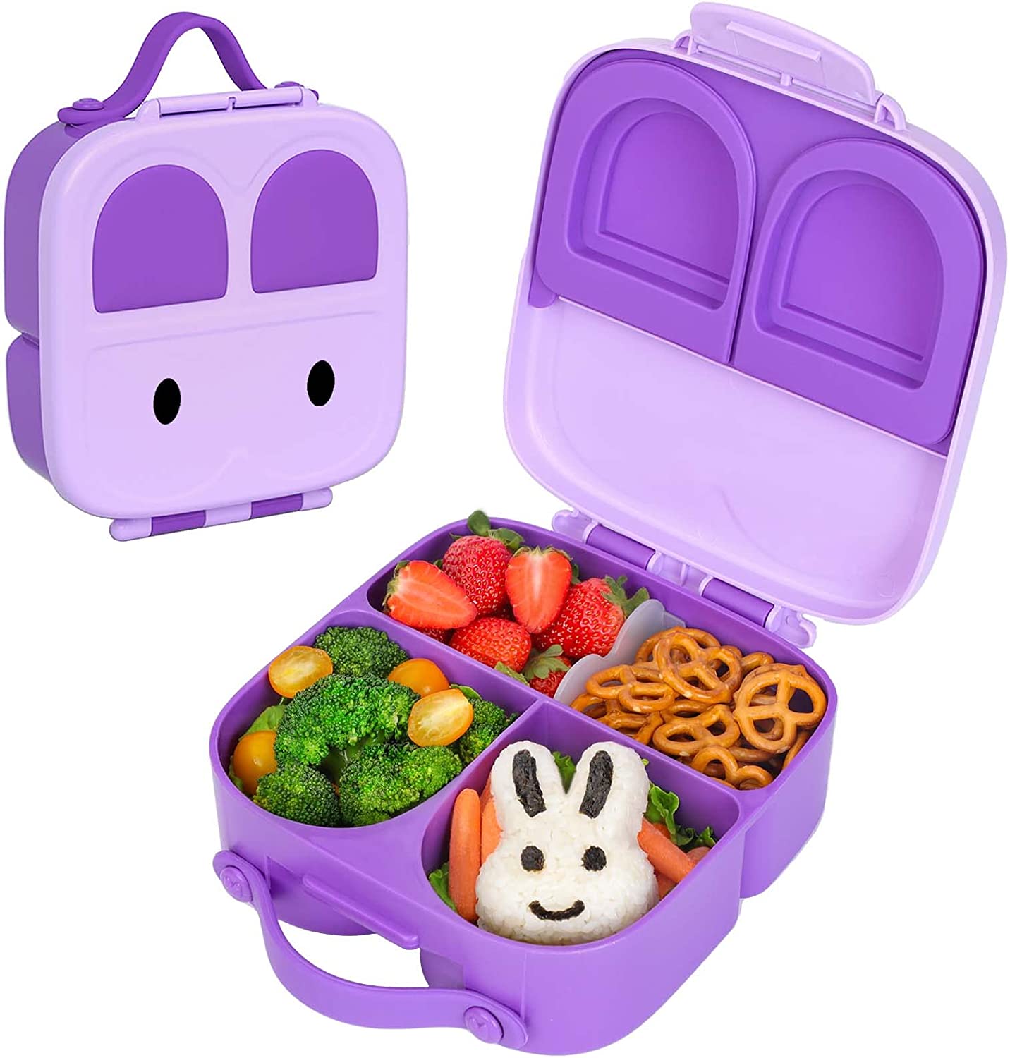 2023 Eco Friendly Portable Click To Go Silicone Bento Office Lunch Box Set With Compartment For Kids Children&#39;s Adult 