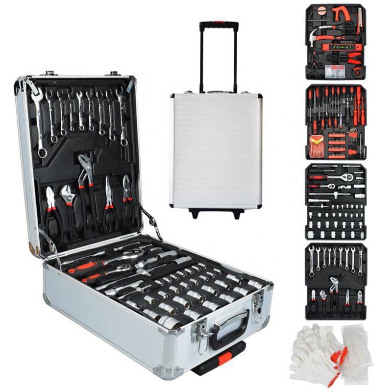Household Trolley 499 Piece Ratchet Wrench Hardware Supplies Tools Set Box 