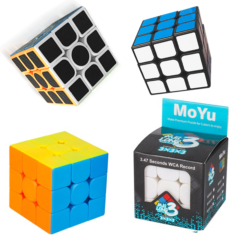 Moyu 3x3 Speed Puzzle Magic Cube Educational Toy Third-order Stickers 5.6cm Magic Puzzle Cube Rubixes Cubes Brain Iq Toy For Kid 