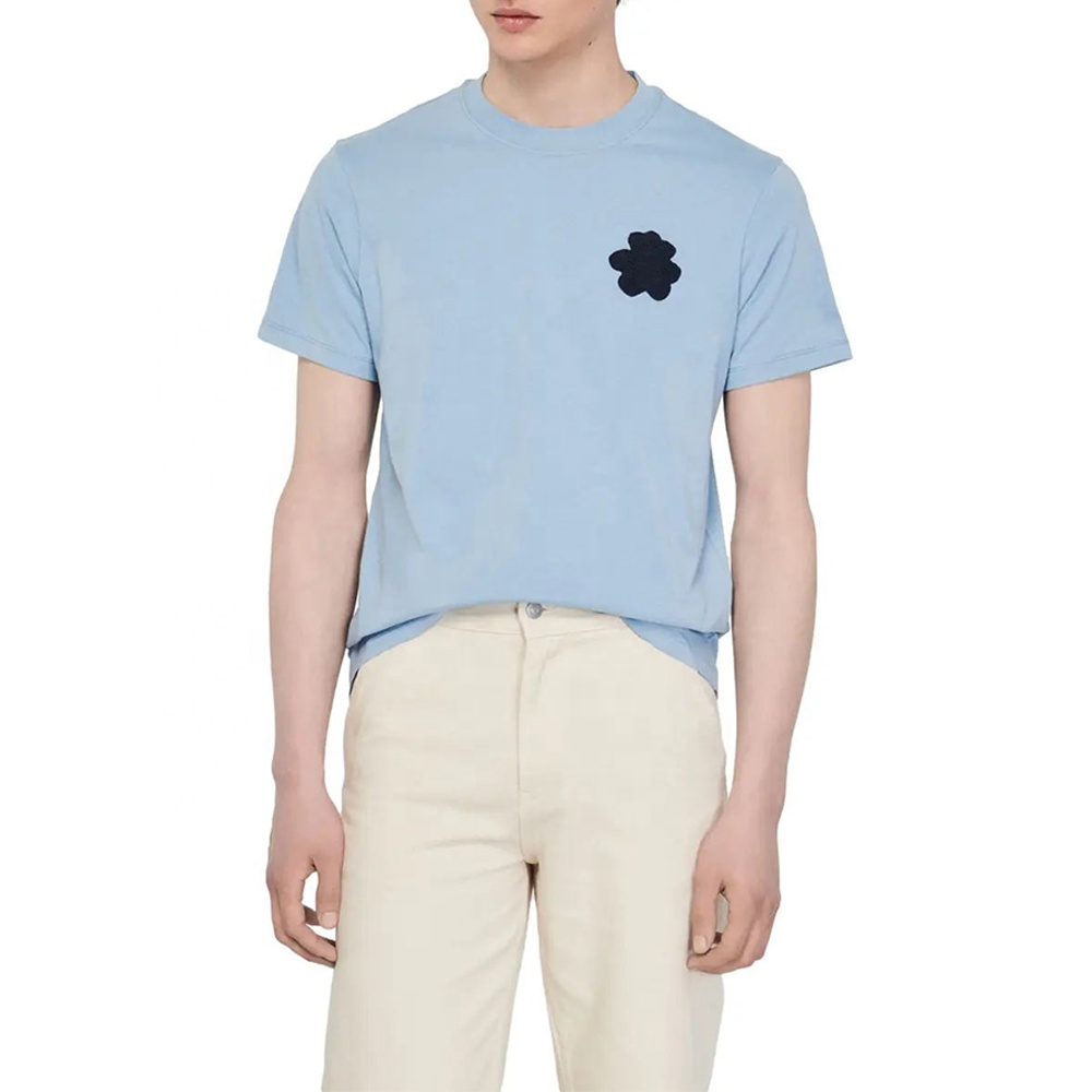 High Quality 100% Cotton 190-300gsm Men Women Unisex Customizable Blank Casual T Shirt Embroidery Printing Men's T-shirt 