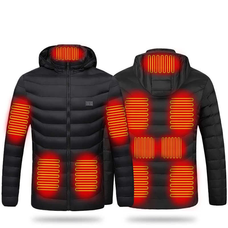 Men&#39;s Clothing Wholesale Heated Jackets New Arrival Custom Logo &amp; Design Men Full Sleeves And Hooded Jacket Bubble Coat