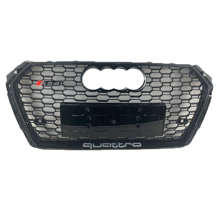 New Abs Auto Grille For Audi A4 B9 A4l Radiator Honeycomb Front Bumper Grill Rs4 Facelift Mesh Grille 2017 2018 2019 