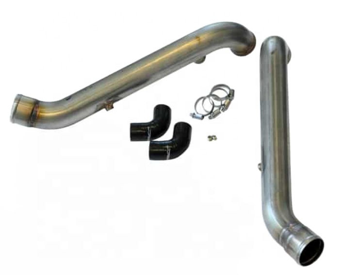Chinese Factory 034 Motorsport Black Bipipe Set,B5 Audi S4 &amp; C5 Audi A6/allroad 2.7t,Stainless Steel With Wmi Bungs 
