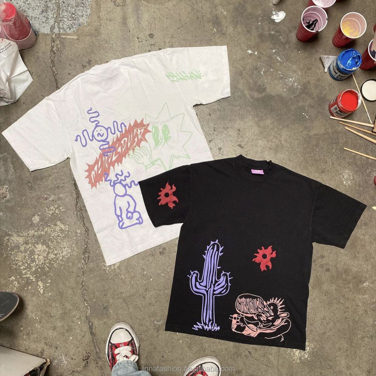 2022 Summer 100% Cotton White Solid T-shirt Men Causal O-neck Basic Male High Quality Tops Custom 3d Puff Print Heavy T Shirt 